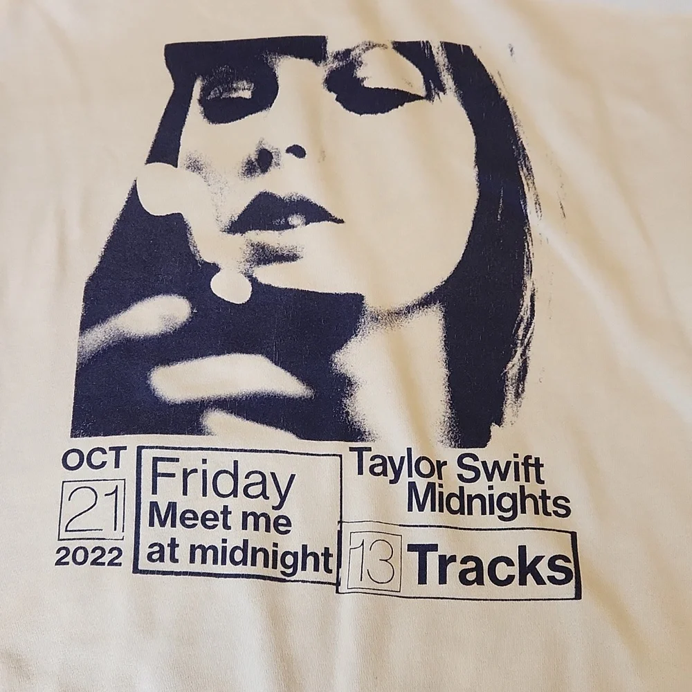 Taylor Swift Midnights Blue Hoodie Oversized M - Picture 10 of 16